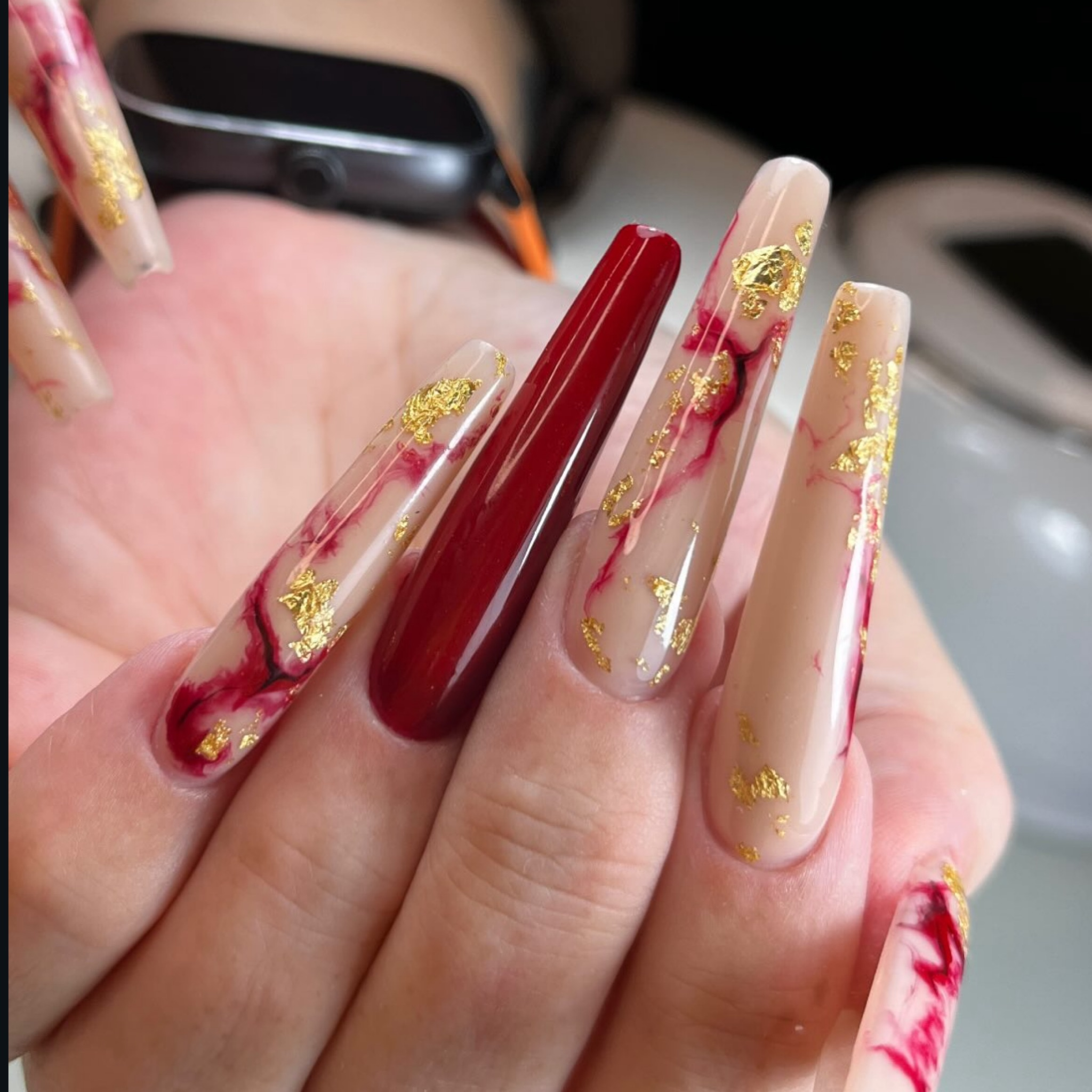 Nagelverlängerung Extrem Lang Auffällung