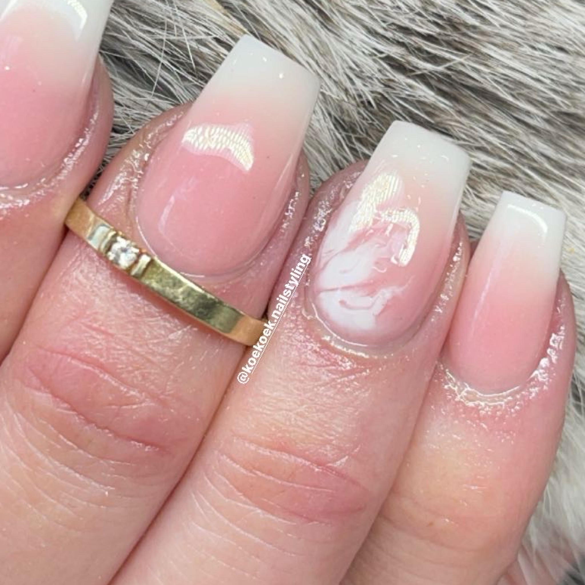 Acryl nagels Ombre/Babyboom/French - Nieuwe set