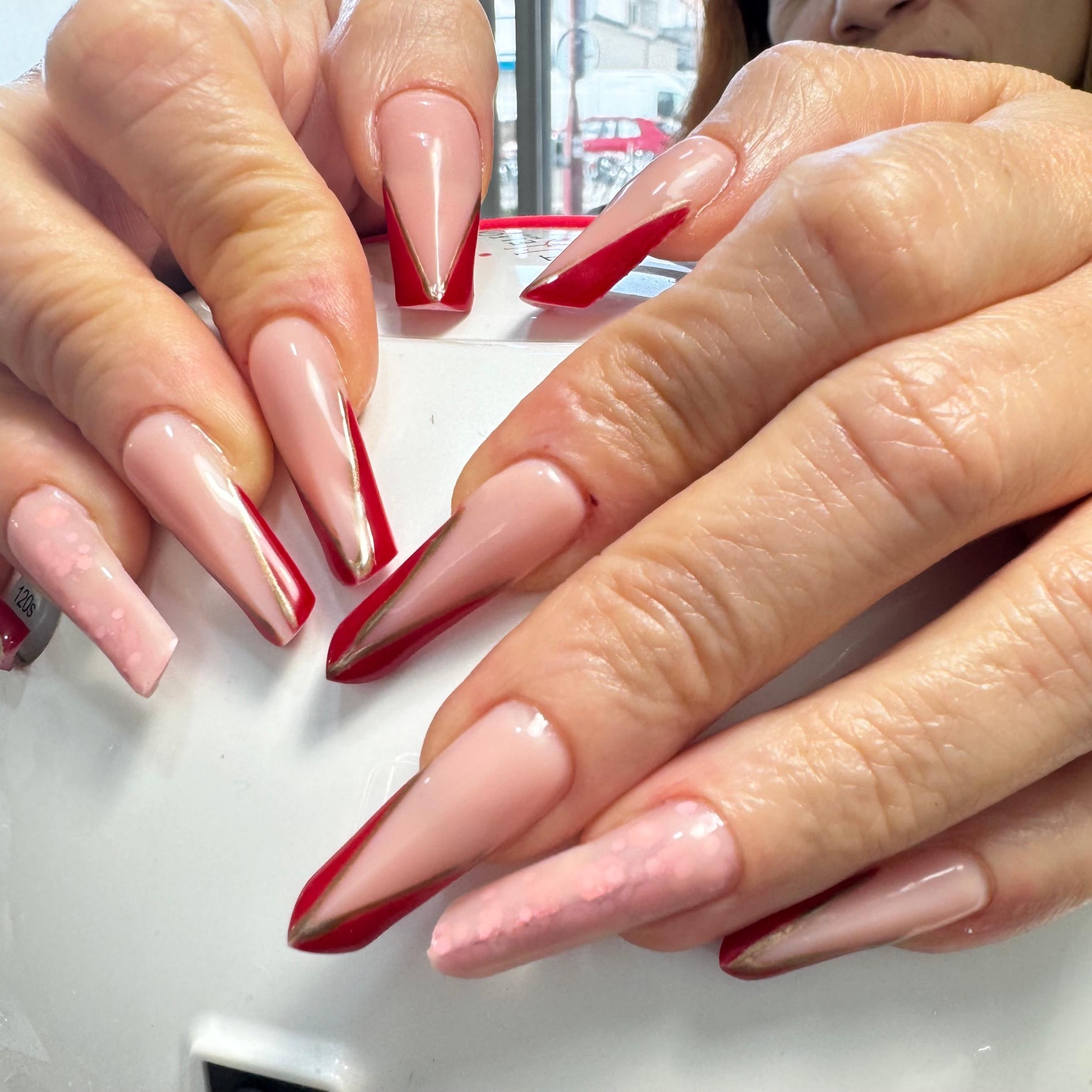 Extensión de uñas Dual Form System (con diseño)