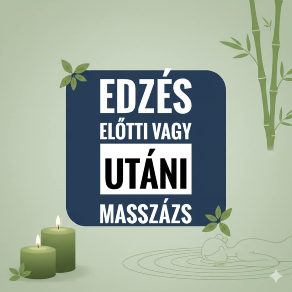 Edzés előtti (Pre) vagy utáni (Pro workout) masszázs