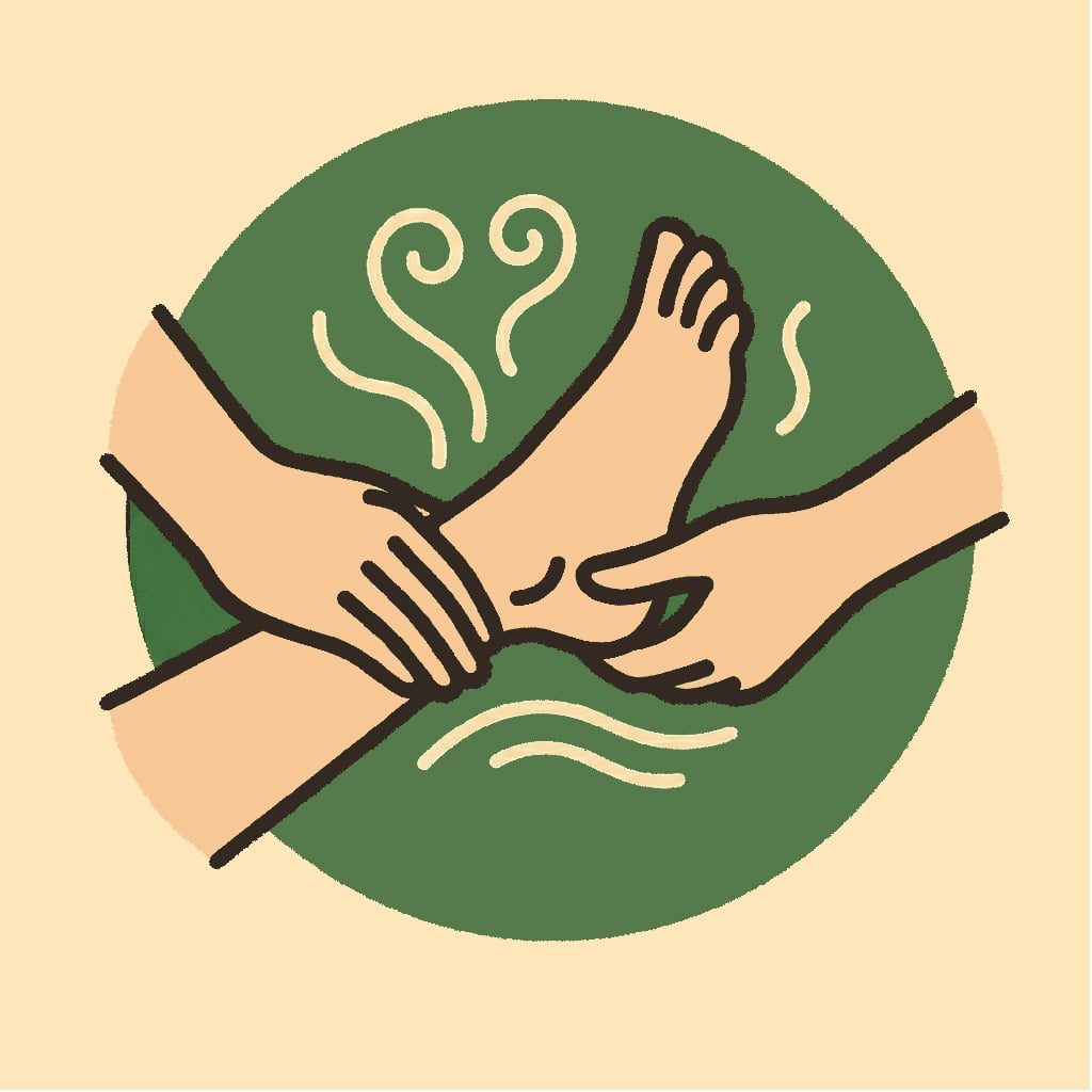 Masáž nohou - mobilní masáž