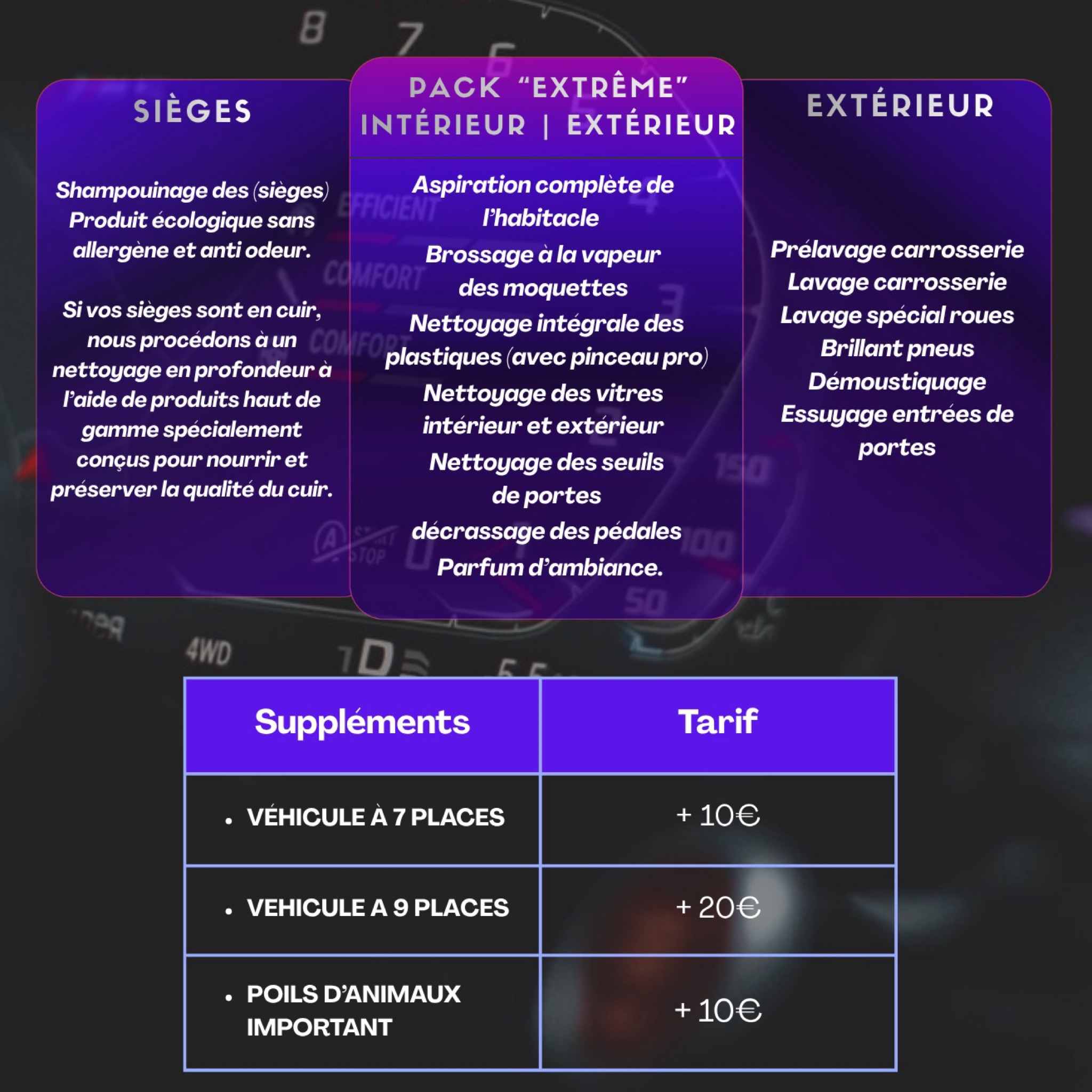 Véhicule intérieur + extérieur | « EXTRÊME »