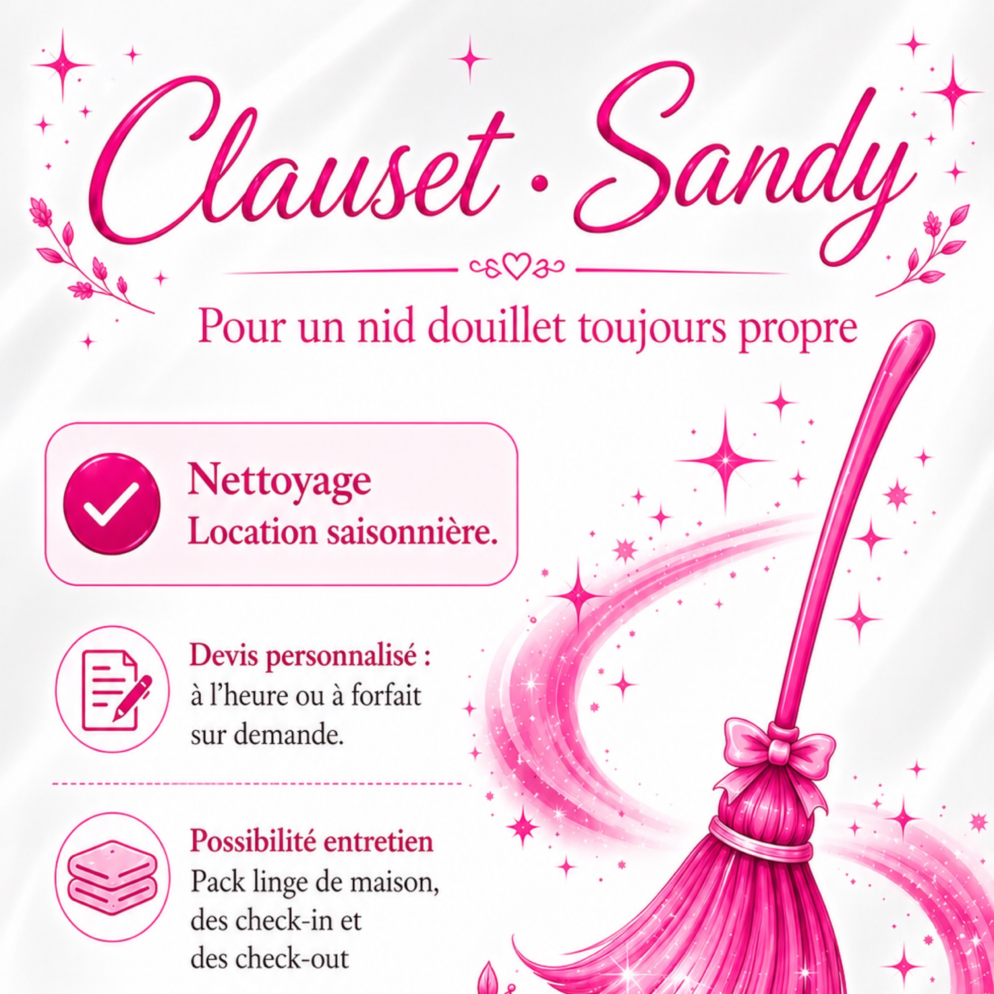 Ménage pour location saisonnière / Airbnb / Booking