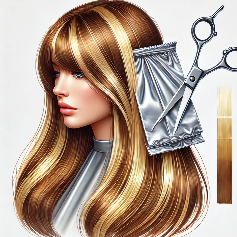 Střih + Melíry (dlouhé) / Cut + Hair highlights (long)