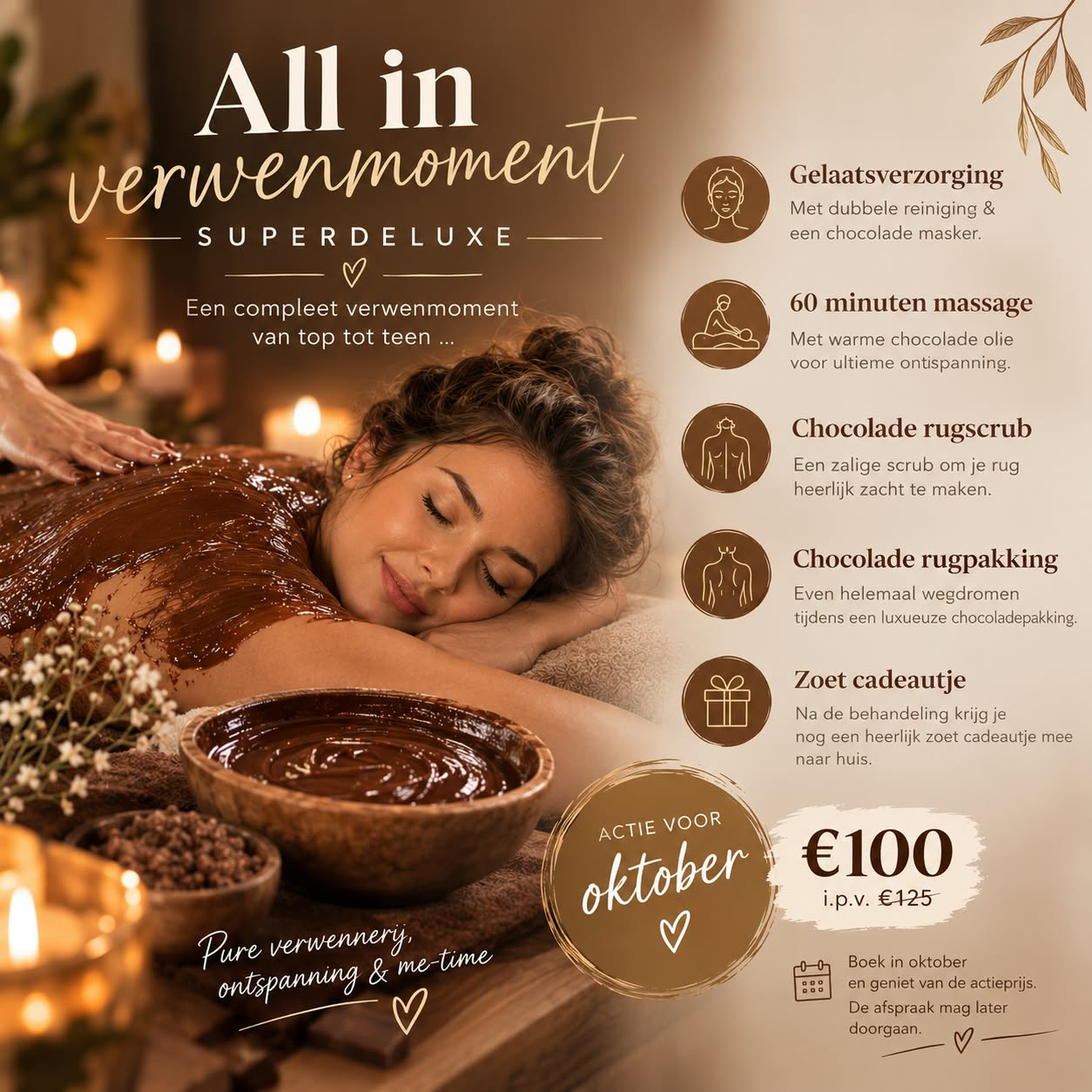 Actie voor oktober, speciaal voor de liefhebbers van chocolade!
