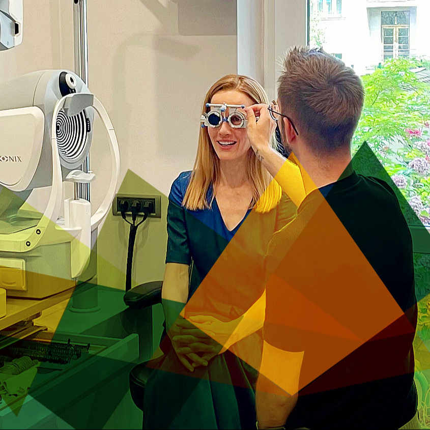 Vyšetření očí a stanovení dioptrií (vč. prismatických)