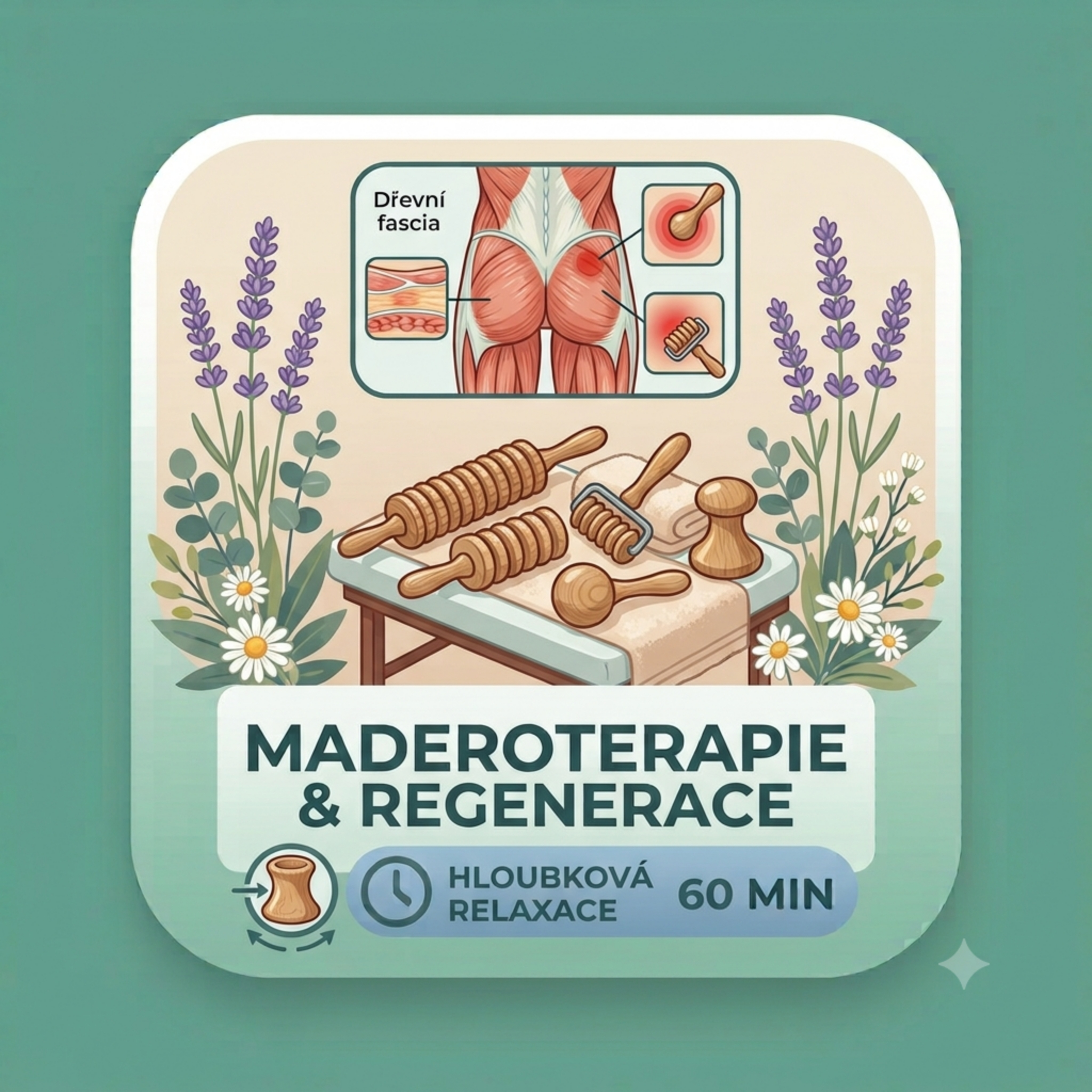 Maderoterapie – dřevěná masáž - péče o tělo