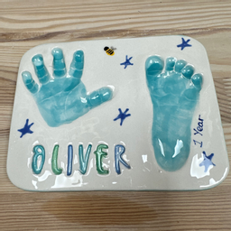 Hand / Foot Prints in Clay or Glaze - 30 minutes